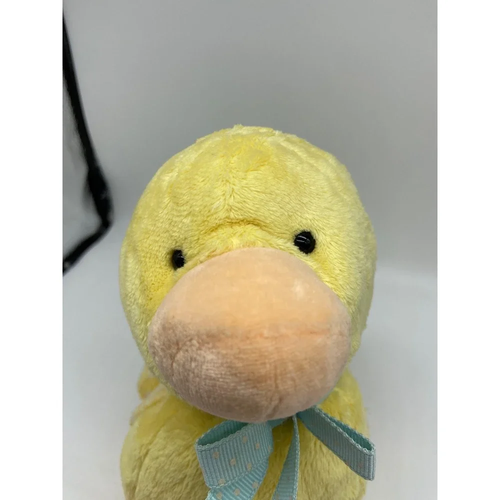 Carters Plush Duck Yellow Polka Dot Wings Blue Bow Sweet Baby‎ 631 Quack sounds